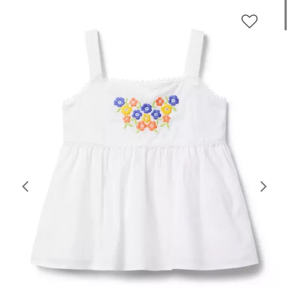 Janie and Jack - Embroidered Floral Top (4T) NWT